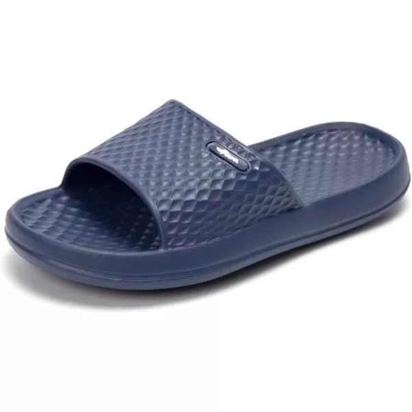 FUNKYMONKEY Unisex-Child Shower Slides, Slip On Water Shoes for Boys and Girls