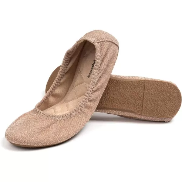 FUNKYMONKEY Women's Ballet Flats Soft Round Toe Comfortable Shoes