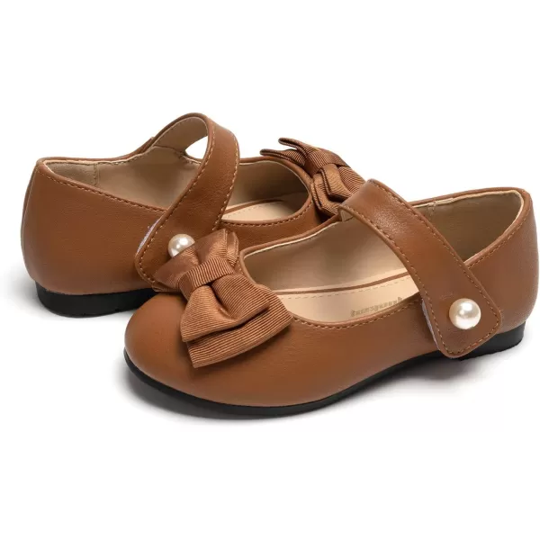 FUNKYMONKEY Toddler/Little Girl Mary Jane Dress Shoes Casual Slip on Ballet Flat