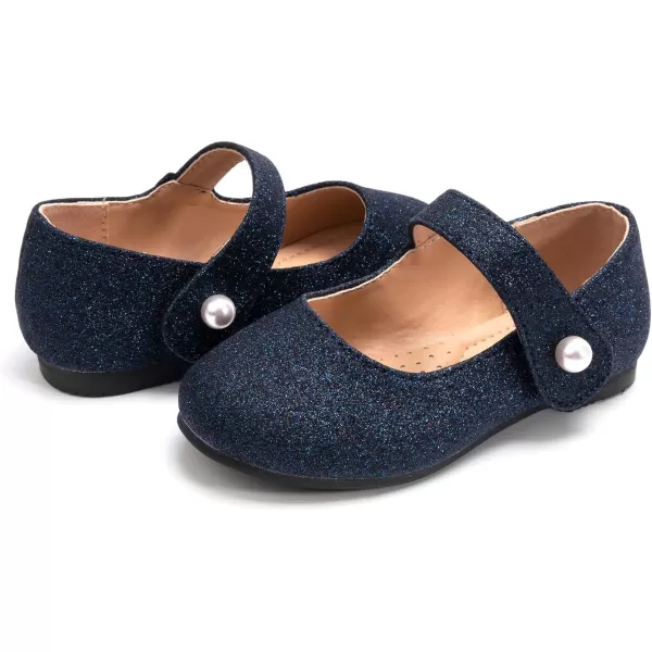 FUNKYMONKEY Toddler/Little Girl Mary Jane Dress Shoes Casual Slip on Ballet Flat