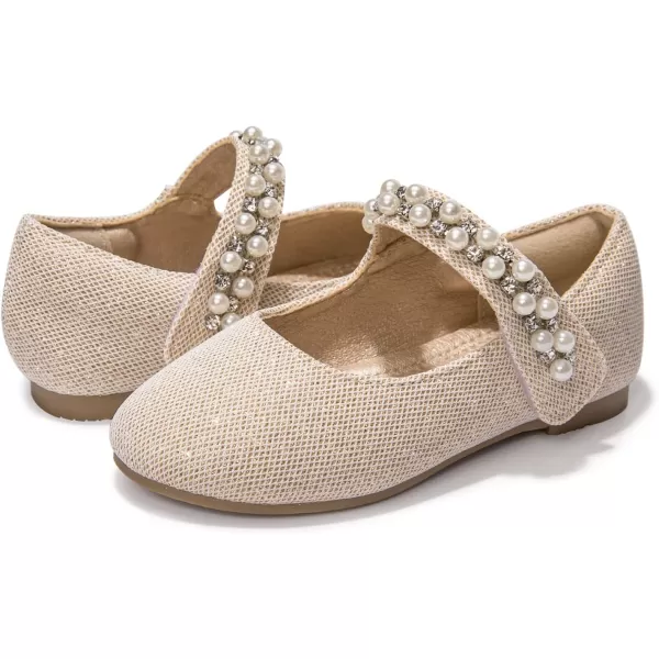 FUNKYMONKEY Toddler/Little Girl Mary Jane Dress Shoes Casual Slip on Ballet Flat