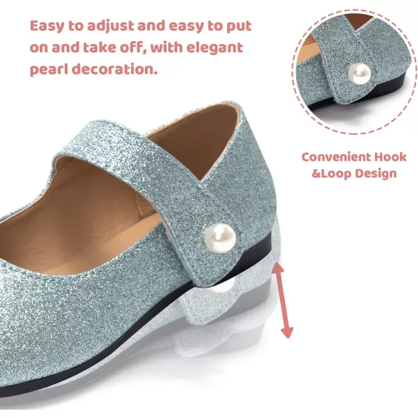 FUNKYMONKEY Toddler/Little Girl Mary Jane Dress Shoes Casual Slip on Ballet Flat
