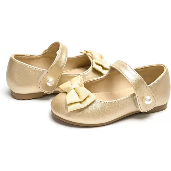 FUNKYMONKEY Toddler/Little Girl Mary Jane Dress Shoes Casual Slip on Ballet Flat