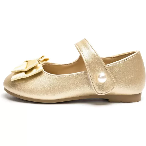 FUNKYMONKEY Toddler/Little Girl Mary Jane Dress Shoes Casual Slip on Ballet Flat