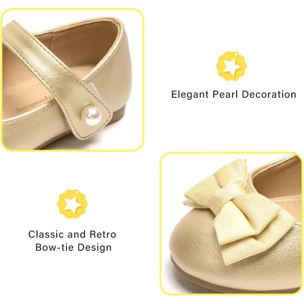 FUNKYMONKEY Toddler/Little Girl Mary Jane Dress Shoes Casual Slip on Ballet Flat