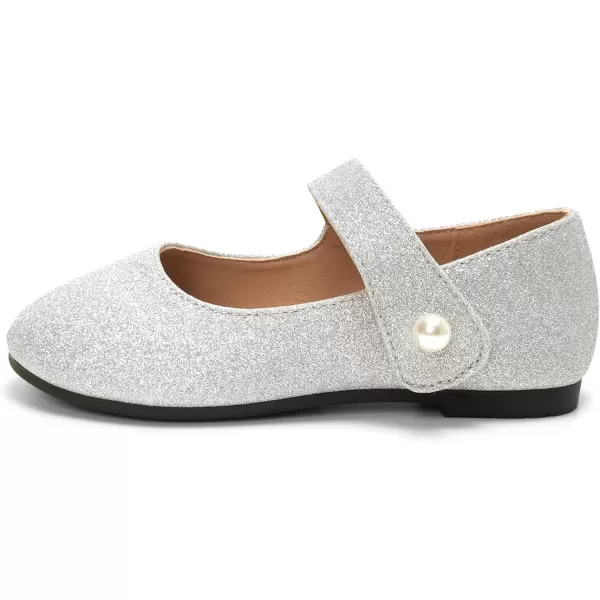 FUNKYMONKEY Toddler/Little Girl Mary Jane Dress Shoes Casual Slip on Ballet Flat