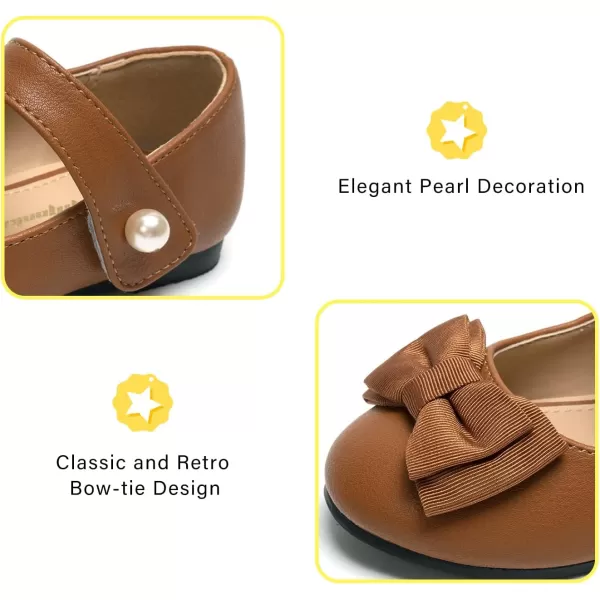 FUNKYMONKEY Toddler/Little Girl Mary Jane Dress Shoes Casual Slip on Ballet Flat