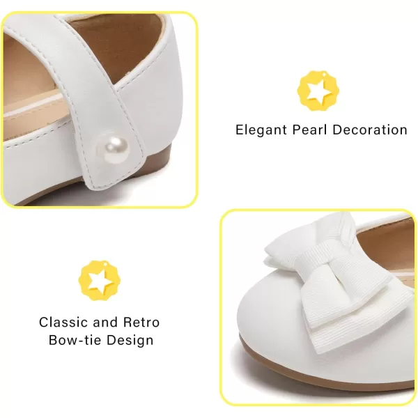 FUNKYMONKEY Toddler/Little Girl Mary Jane Dress Shoes Casual Slip on Ballet Flat