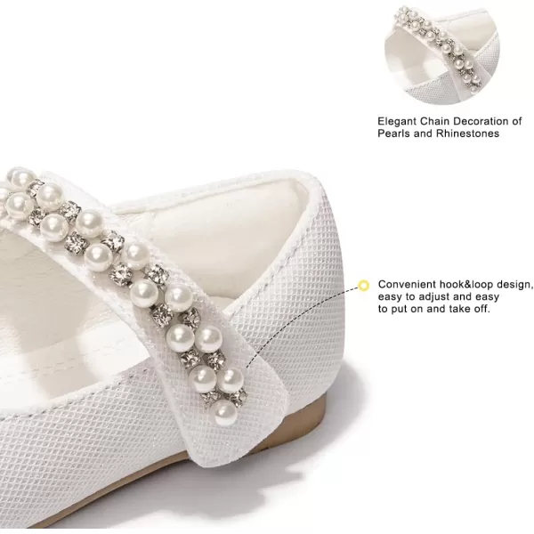 FUNKYMONKEY Toddler/Little Girl Mary Jane Dress Shoes Casual Slip on Ballet Flat