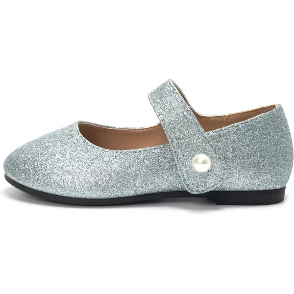 FUNKYMONKEY Toddler/Little Girl Mary Jane Dress Shoes Casual Slip on Ballet Flat