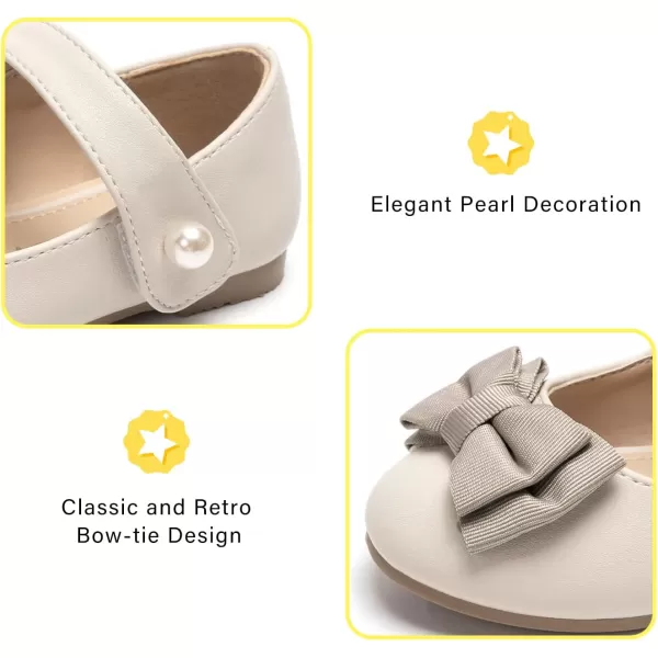 FUNKYMONKEY Toddler/Little Girl Mary Jane Dress Shoes Casual Slip on Ballet Flat