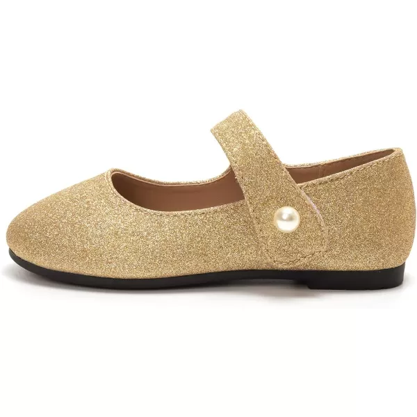 FUNKYMONKEY Toddler/Little Girl Mary Jane Dress Shoes Casual Slip on Ballet Flat