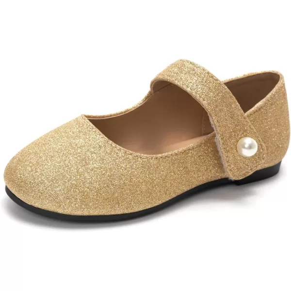 FUNKYMONKEY Toddler/Little Girl Mary Jane Dress Shoes Casual Slip on Ballet Flat