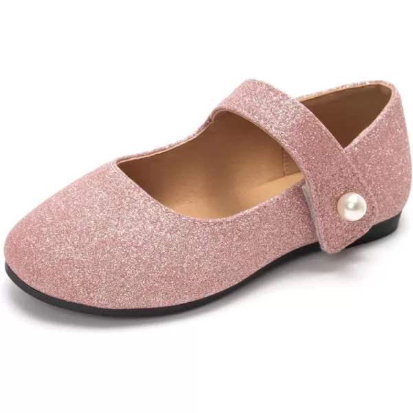 FUNKYMONKEY Toddler/Little Girl Mary Jane Dress Shoes Casual Slip on Ballet Flat