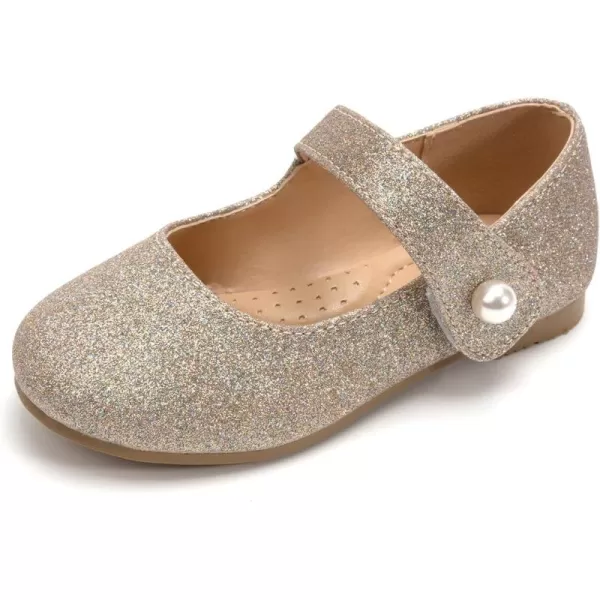 FUNKYMONKEY Toddler/Little Girl Mary Jane Dress Shoes Casual Slip on Ballet Flat
