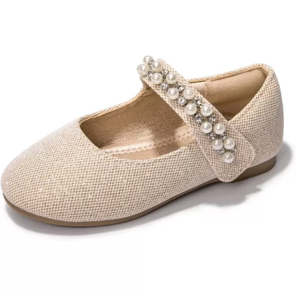 FUNKYMONKEY Toddler/Little Girl Mary Jane Dress Shoes Casual Slip on Ballet Flat