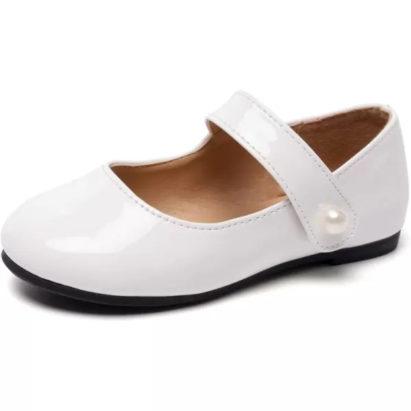 FUNKYMONKEY Toddler/Little Girl Mary Jane Dress Shoes Casual Slip on Ballet Flat