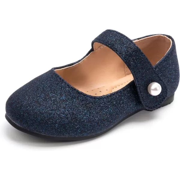 FUNKYMONKEY Toddler/Little Girl Mary Jane Dress Shoes Casual Slip on Ballet Flat