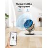 imageDreo 16 Inch 25dB Quiet Smart Fans for Bedroom DC Room Fan with Remote 120120 Oscillating Fan 6 Modes 9 Speeds 12H TimerWorks AlexaGoogleWiFiVoice Control Silver Oversize DRHAF004SStarlight