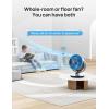 imageDreo 16 Inch 25dB Quiet Smart Fans for Bedroom DC Room Fan with Remote 120120 Oscillating Fan 6 Modes 9 Speeds 12H TimerWorks AlexaGoogleWiFiVoice Control Silver Oversize DRHAF004SSilver