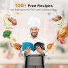 imageDreo Air Fryer Pro Max 68QT 11in1 Digital Air Fryer Oven Cooker with Visible Window 100 Recipes Supports Customerizable Cooking 100 to 450 LED Touchscreen Easy to Clean Shake ReminderBlack