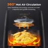 imageDreo Air Fryer Pro Max 68QT 11in1 Digital Air Fryer Oven Cooker with Visible Window 100 Recipes Supports Customerizable Cooking 100 to 450 LED Touchscreen Easy to Clean Shake ReminderBlack