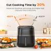 imageDreo Air Fryer Pro Max 68QT 11in1 Digital Air Fryer Oven Cooker with Visible Window 100 Recipes Supports Customerizable Cooking 100 to 450 LED Touchscreen Easy to Clean Shake ReminderBlack