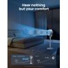 imageDreo Fan For Bedroom Standing Fan for Home 120105 Smart Oscillating Pedestal Fans with WiFiVoice Control 100ft Quiet Circulator Fan DC Motor 6 Modes 8 Speeds 3743 Adjustable HeightWhite