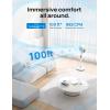 imageDreo Fan For Bedroom Standing Fan for Home 120105 Smart Oscillating Pedestal Fans with WiFiVoice Control 100ft Quiet Circulator Fan DC Motor 6 Modes 8 Speeds 3743 Adjustable HeightWhite