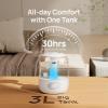 imageDreo Humidifiers for Bedroom 3L Cool Mist Ultrasonic Humidifier with Easy Top Fill ampamp Clean 30H ampamp 26dB Quiet Runtime Humidity Sensor Night Light for Baby Nursery Plants ampamp Home 360 Nozzle WhiteWhite