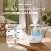 imageDreo Humidifiers for Bedroom 3L Cool Mist Ultrasonic Humidifier with Easy Top Fill ampamp Clean 30H ampamp 26dB Quiet Runtime Humidity Sensor Night Light for Baby Nursery Plants ampamp Home 360 Nozzle WhiteWhite