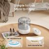 imageDreo Humidifiers for Bedroom 3L Cool Mist Ultrasonic Humidifier with Easy Top Fill ampamp Clean 30H ampamp 26dB Quiet Runtime Humidity Sensor Night Light for Baby Nursery Plants ampamp Home 360 Nozzle WhiteGrey