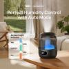 imageDreo Humidifiers for Bedroom 3L Cool Mist Ultrasonic Humidifier with Easy Top Fill ampamp Clean 30H ampamp 26dB Quiet Runtime Humidity Sensor Night Light for Baby Nursery Plants ampamp Home 360 Nozzle WhiteBlack