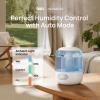 imageDreo Humidifiers for Bedroom 3L Cool Mist Ultrasonic Humidifier with Easy Top Fill ampamp Clean 30H ampamp 26dB Quiet Runtime Humidity Sensor Night Light for Baby Nursery Plants ampamp Home 360 Nozzle WhiteBlue