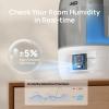 imageDreo Humidifiers for Bedroom 3L Cool Mist Ultrasonic Humidifier with Easy Top Fill ampamp Clean 30H ampamp 26dB Quiet Runtime Humidity Sensor Night Light for Baby Nursery Plants ampamp Home 360 Nozzle WhiteGrey