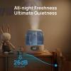 imageDreo Humidifiers for Bedroom 3L Cool Mist Ultrasonic Humidifier with Easy Top Fill ampamp Clean 30H ampamp 26dB Quiet Runtime Humidity Sensor Night Light for Baby Nursery Plants ampamp Home 360 Nozzle WhiteBlue
