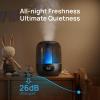 imageDreo Humidifiers for Bedroom 3L Cool Mist Ultrasonic Humidifier with Easy Top Fill ampamp Clean 30H ampamp 26dB Quiet Runtime Humidity Sensor Night Light for Baby Nursery Plants ampamp Home 360 Nozzle WhiteBlack