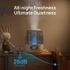 imageDreo Humidifiers for Bedroom 3L Cool Mist Ultrasonic Humidifier with Easy Top Fill ampamp Clean 30H ampamp 26dB Quiet Runtime Humidity Sensor Night Light for Baby Nursery Plants ampamp Home 360 Nozzle WhiteGrey