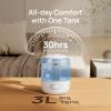 imageDreo Humidifiers for Bedroom 3L Cool Mist Ultrasonic Humidifier with Easy Top Fill ampamp Clean 30H ampamp 26dB Quiet Runtime Humidity Sensor Night Light for Baby Nursery Plants ampamp Home 360 Nozzle WhiteBlue