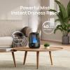 imageDreo Humidifiers for Bedroom 3L Cool Mist Ultrasonic Humidifier with Easy Top Fill ampamp Clean 30H ampamp 26dB Quiet Runtime Humidity Sensor Night Light for Baby Nursery Plants ampamp Home 360 Nozzle WhiteBlack