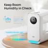 imageDreo Humidifiers for Bedroom Topfilled Smart Quiet Cool Mist Humidifier for Large Room Home Oil Diffuser ampamp Nightlight 50Hours Runtime for Indoor Plants with AlexaGoogle WhiteWhite