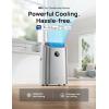imageDreo Portable Air Conditioners 12000 BTU AC Unit for Bedroom with Drainagefree Cooling 46dB Quiet APPVoiceRemote 24h Timer with Fan ampamp Dehumidifier Smart Air Conditioner for Room IndoorsSilver
