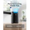 imageDreo Portable Air Conditioners 12000 BTU AC Unit for Bedroom with Drainagefree Cooling 46dB Quiet APPVoiceRemote 24h Timer with Fan ampamp Dehumidifier Smart Air Conditioner for Room IndoorsBlack