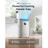 imageDreo Portable Air Conditioners 12000 BTU Air Conditioner for Bedroom with Drainagefree Cooling 46dB Quiet APPVoiceRemote 24h Timer with Fan ampamp Dehumidifier Smart AC Unit for Room IndoorsGold