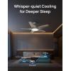 imageDreo Smart Ceiling Fans with Lights Low profile Ceiling Fan with AlexaApp 52 Dimmable Lighting ampamp Color Tuning RGB Ambient Light for Living Room Game Room Easy Installation Quiet BlackWhite