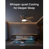 imageDreo Smart Ceiling Fans with Lights Low profile Ceiling Fan with AlexaApp 52 Dimmable Lighting ampamp Color Tuning RGB Ambient Light for Living Room Game Room Easy Installation Quiet BlackBlack