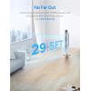 imageDreo Tower Fan for bedroom 90 Oscillating Standing Fans 25fts Floor fan with 6 Speeds 4 Modes 12H Timer Remote Quiet 42 Inch Bladeless for Home Office Cruiser Pro T1White