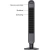 imageDreo Tower Fan for bedroom 90 Oscillating Standing Fans 25fts Floor fan with 6 Speeds 4 Modes 12H Timer Remote Quiet 42 Inch Bladeless for Home Office Cruiser Pro T1Black