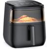 imageDreo Air Fryer Pro Max 68QT 11in1 Digital Air Fryer Oven Cooker with Visible Window 100 Recipes Supports Customerizable Cooking 100 to 450 LED Touchscreen Easy to Clean Shake ReminderBlack