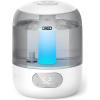 imageDreo Humidifiers for Bedroom 3L Cool Mist Ultrasonic Humidifier with Easy Top Fill ampamp Clean 30H ampamp 26dB Quiet Runtime Humidity Sensor Night Light for Baby Nursery Plants ampamp Home 360 Nozzle WhiteGrey